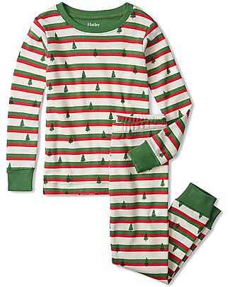 Hatley Pigiama Baby Maniche Lunghe - Silhouette Pines - 100% Cotone Bio - Pigiama Matchy Matchy Pigiami