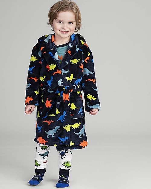 Hatley Pigiama Maniche Lunghe con Applique, Dinosauri - 100% cotone bio Pigiami