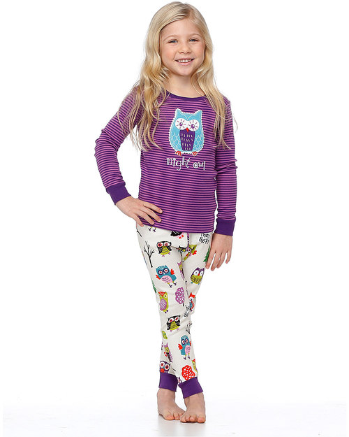 Hatley Pigiama Pantalone - “Night Owl” - 100% Cotone-ULTIMI TG 7 ANNI! Pigiami