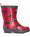 Hatley Stivaletti da Pioggia Shiny Rain - Farm Tractors - Morbidi Dentro e Super Resistenti Fuori Stivali Pioggia