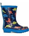 Hatley Stivaletti da Pioggia Shiny Rain - Linework Dinos - Morbidi Dentro e Super Resistenti Fuori Stivali Pioggia