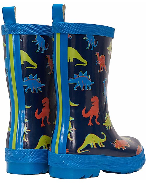 Hatley Stivaletti da Pioggia Shiny Rain - Linework Dinos - Morbidi Dentro e Super Resistenti Fuori Stivali Pioggia