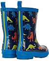 Hatley Stivaletti da Pioggia Shiny Rain - Linework Dinos - Morbidi Dentro e Super Resistenti Fuori Stivali Pioggia