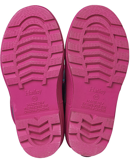 Hatley Stivali Bimba Opachi in Gomma, Uccelli Arcobaleno Ombrelli