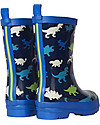 Hatley Stivali Bimbo Lucidi in Gomma, Dinosauri Stivali Pioggia