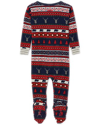 Hatley Tutina Con Piedini Antiscivolo - Cervi - 100% cotone bio Tutine Lunghe Con Piedi