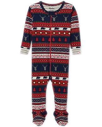 Hatley Tutina Con Piedini Antiscivolo - Cervi - 100% cotone bio Tutine Lunghe Con Piedi