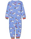 Hatley Tutina con Zip - Unicorni Arcobaleno - 100% cotone bio - Cambio facile e veloce! Tutine Lunghe