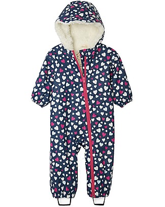 Hatley Tutone Termico Invernale Impermeabile Baby - Cuori - Cambia colore con la pioggia! Tutine Termiche