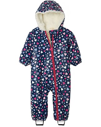 Hatley Tutone Termico Invernale Impermeabile Baby - Cuori - Cambia colore con la pioggia! Tutine Termiche