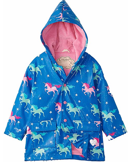 Hatley Twinkle Unicorns Colour Changing Raincoat Giacche