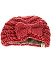 Hats Over Heels Cappello a Turbante con Fiocco, Rabarbaro - Lana merino foderata in pile Cappelli Invernali