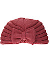 Hats Over Heels Cappello a Turbante con Fiocco, Rosa Taupe (6-12 mesi e 1-2 anni) - Lana merino foderata in pile Cappelli Invernali