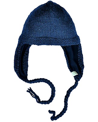 Hats Over Heels Cappello Invernale Canguro con Maschera Removibile, Blu Navy (0-6, 6-12 e 12-24 mesi) - 100% Lana Merino Cappelli Invernali