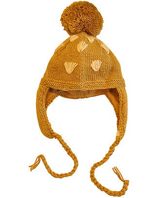 Hats Over Heels Cappello Invernale Giraffa con Maschera Removibile, Beige (6-12 e 12-24 mesi) - 100% Lana Merino Cappelli