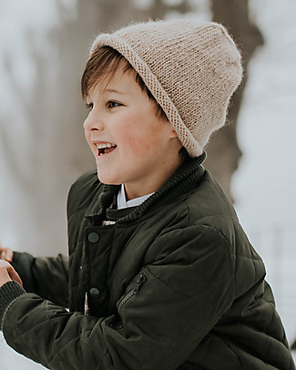 Hats Over Heels Cappello Invernale Hunter (1-2, 2-5 e 5-8 anni), Beige - 100% Lana Merino Cappelli