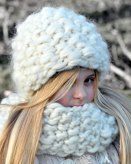 Hats Over Heels Cappello Invernale Igloo, Natural (2-4 e 4-6 anni) - Lana Merino foderata in pile Cappelli Invernali