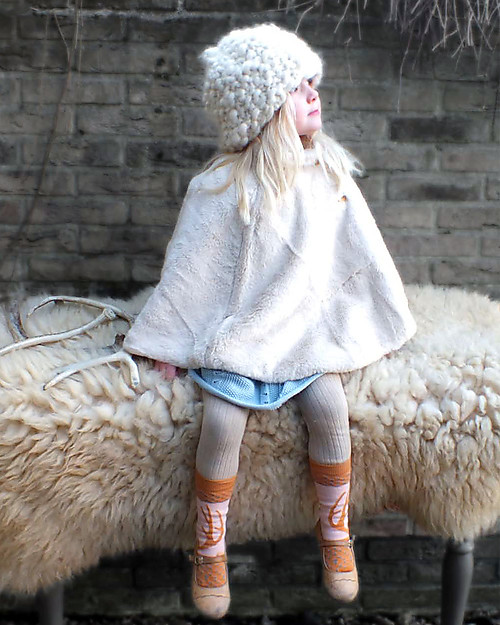 Hats Over Heels Cappello Invernale Igloo, Natural (2-4 e 4-6 anni) - Lana Merino foderata in pile Cappelli Invernali