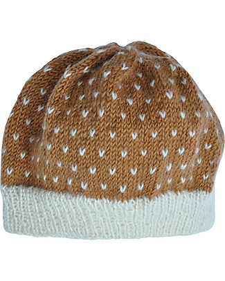Hats Over Heels Cappello Invernale Riccio, Caramello (2-5 e 5-8 anni) - 100% Lana Merino Cappelli