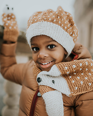 Hats Over Heels Cappello Invernale Riccio, Caramello (2-5 e 5-8 anni) - 100% Lana Merino Cappelli