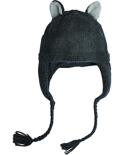 Hats Over Heels Cappello Invernale Skunk, Grigio Scuro (1-2, 2-5 e 5-8 anni) - 100% Lana Merino Cappelli Invernali