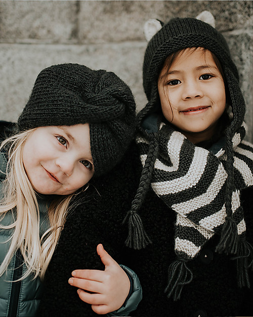 Hats Over Heels Cappello Invernale Skunk, Grigio Scuro (1-2, 2-5 e 5-8 anni) - 100% Lana Merino Cappelli Invernali