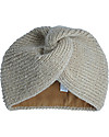 Hats Over Heels Cappello Turbante, Beige (0-2 anni) - 100% Lana Merino Cappelli Invernali