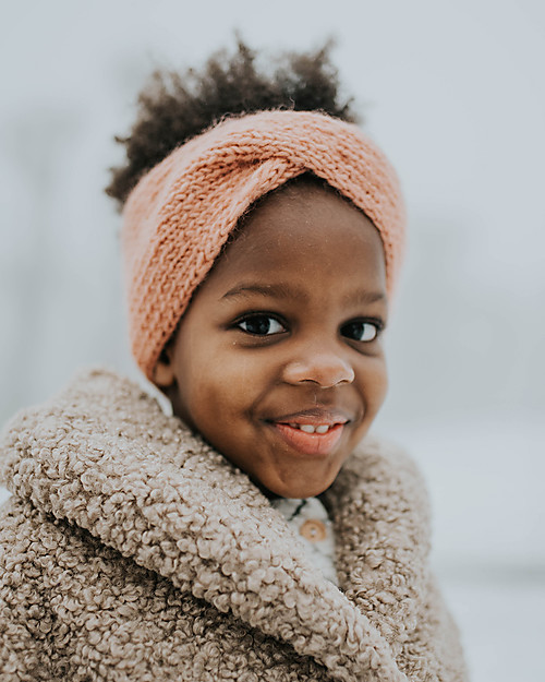 Hats Over Heels Fascia Turbante (1-2 e 2-5 anni), Rosa - 100% Lana Merino Cappelli Invernali