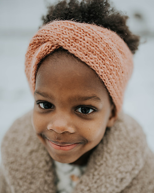 Hats Over Heels Fascia Turbante (1-2 e 2-5 anni), Rosa - 100% Lana Merino Cappelli Invernali