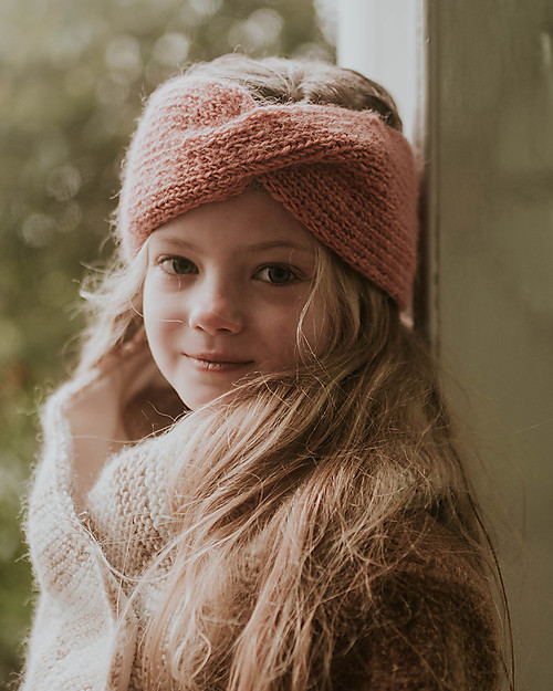 Hats Over Heels Fascia Turbante (1-2 e 2-5 anni), Rosa - 100% Lana Merino Cappelli Invernali