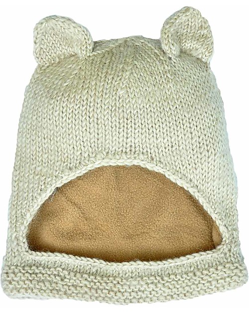 Hats Over Heels Passamontagna Invernale Leone, Beige (0-6, 6-12 e 12-24 mesi) - 100% Lana Merino Cappelli Invernali