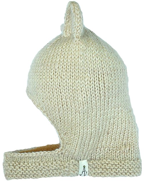 Hats Over Heels Passamontagna Invernale Leone, Beige (0-6, 6-12 e 12-24 mesi) - 100% Lana Merino Cappelli Invernali