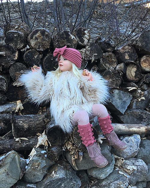 Hats Over Heels Scaldamuscoli in Lana Merino, Rosa Taupe - Caldissimo accessorio moda! Calzini