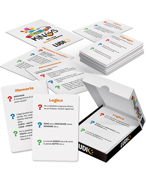 Headu Active Minds - Intelligenza Logico-Matematica - 50 Carte Giochi da Tavolo