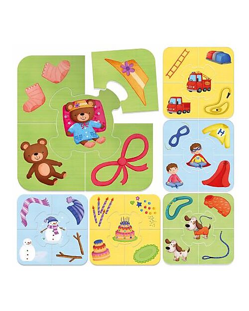 Headu Com'è Fatto - Gioca Scomponi Scopri - 6 Puzzle Da 5 Pezzi Giochi da Tavolo