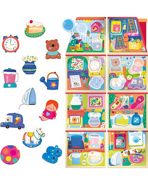 Headu La Mia Casetta Montessori New - Intelligenze Personali - 1 Casetta + 32 Tessere Giochi da Tavolo