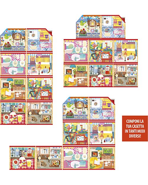 Headu La Mia Casetta Montessori New - Intelligenze Personali - 1 Casetta + 32 Tessere Giochi da Tavolo
