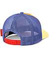 Hello Hossy Cappello con Visiera Mini Canyon - Giallo Camel e Blu - Cotone Bio Cappelli Estivi