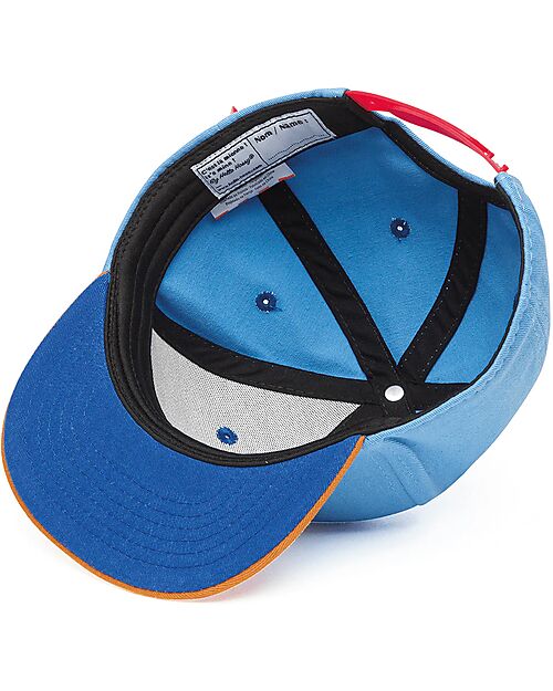 Hello Hossy Cappello con Visiera Mini Jean - Marrone e Blu - 100% Cotone Bio Cappelli Estivi