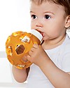 Hevea Biberon Star Ball 2 in 1 -  Biberon 150 ml in Vetro +  Gioco in Gomma Naturale - Bianco (Sicuro, atossico e perfetto per le manine!) Accessori Biberon