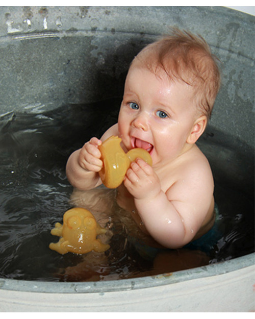 Hevea Rana Bagnetto Fred Gomma Naturale: Sicura & Sostenibile Giochi Bagno