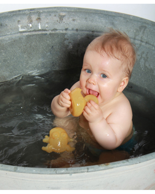 Hevea Set Pond - Giochi Naturali per il Bagnetto (pacco da 3) Giochi Bagno