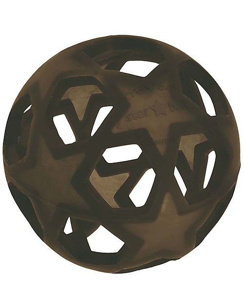 Hevea Star Ball - Grigio Scuro - 100% Gomma Naturale Massaggiagengive