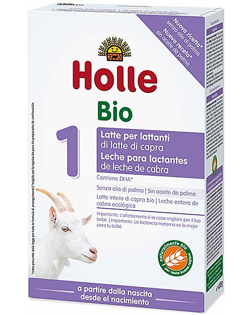 Holle Latte di Capra in Polvere Bio 1, senza olio di palma - Dalla nascita Latte in Polvere