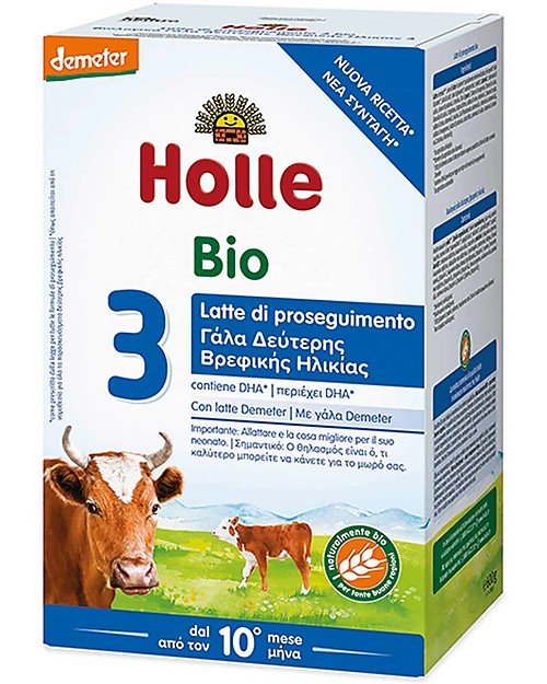 Holle Latte di Proseguimento in Polvere Bio 3 - Dopo 10 mesi Latte in Polvere