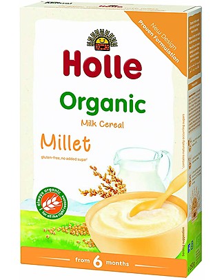 Holle Pappa di miglio Integrale Bio, 250 gr - Da 6 mesi in su Pappe