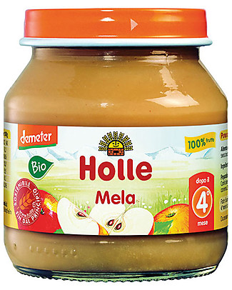 Holle Purea di Mela, 125 gr - 100% frutta, dal 4° mese Omogeneizzati