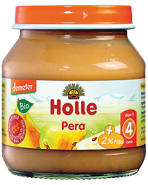 Holle Purea di Pera, 125 gr - Dal 4° mese Omogeneizzati