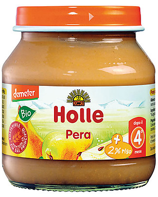 Holle Purea di Pera, 125 gr - Dal 4° mese Omogeneizzati