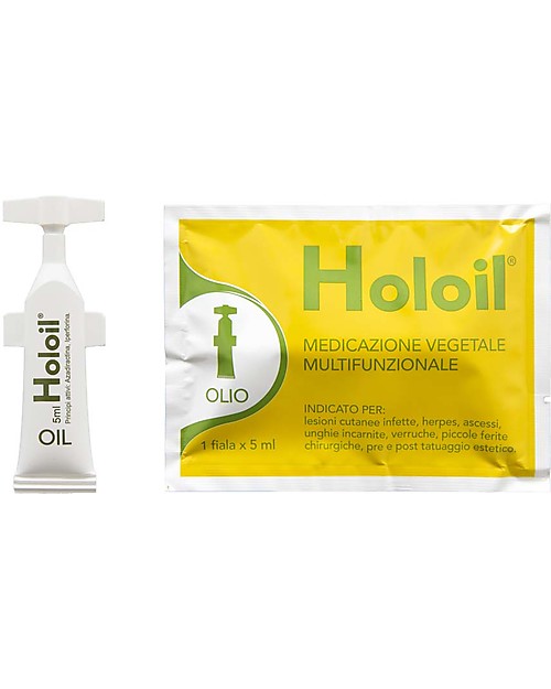 Holoil Fiala Olio 5 ml Richiudibile! - Medicazione Vegetale Per Tutta La Famiglia! Rimedi Naturali